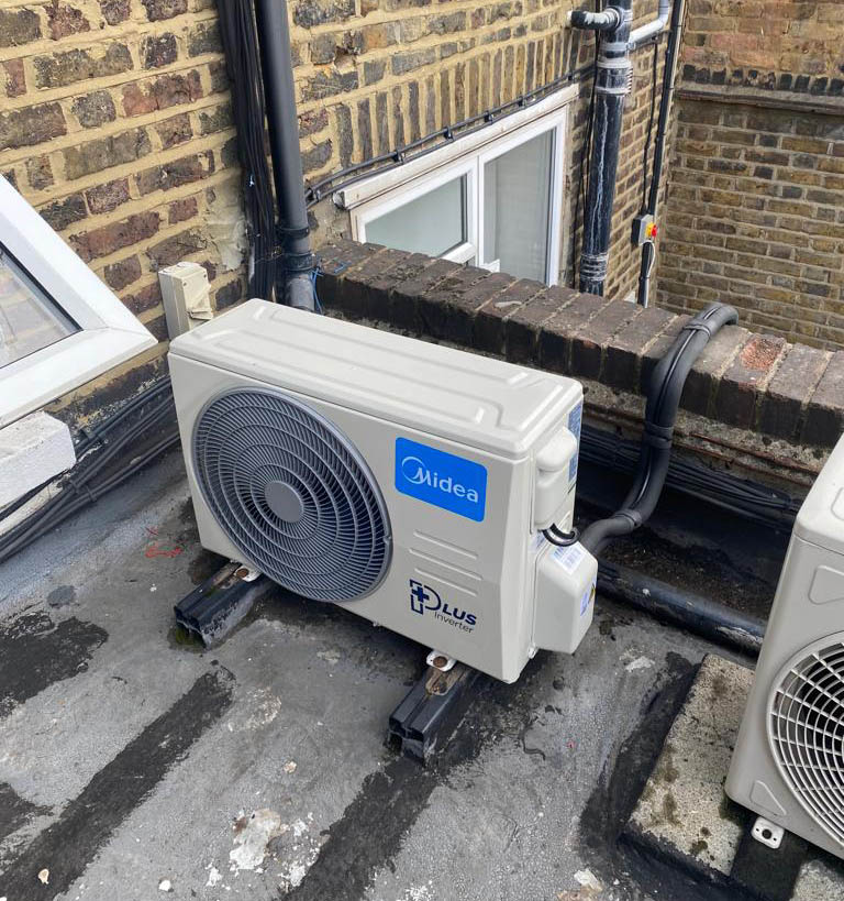 Air Conditioning Derby 5 midea air con unit installed in derby